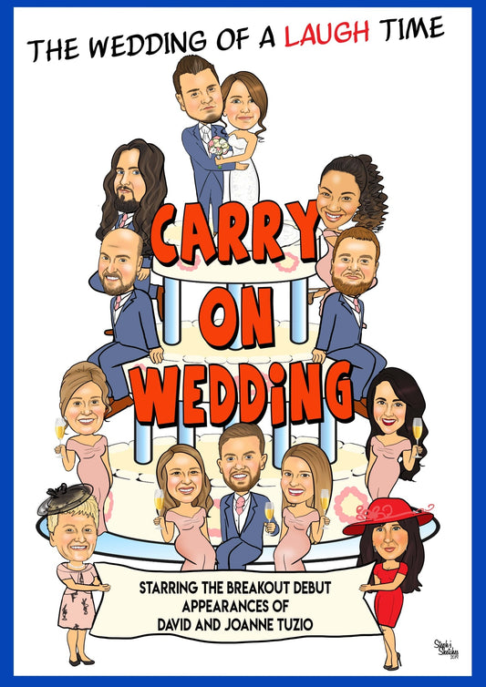 Personalised Caricature Wedding Gift