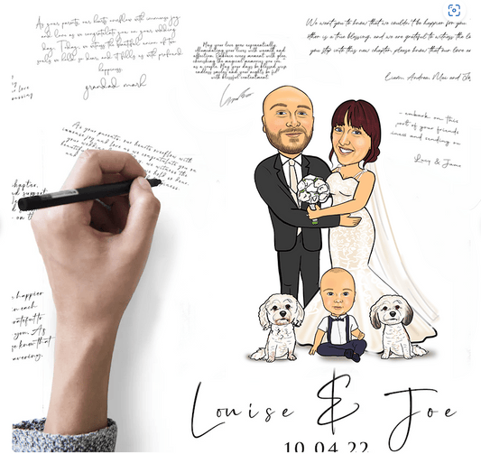 Wedding Couple Signature Board