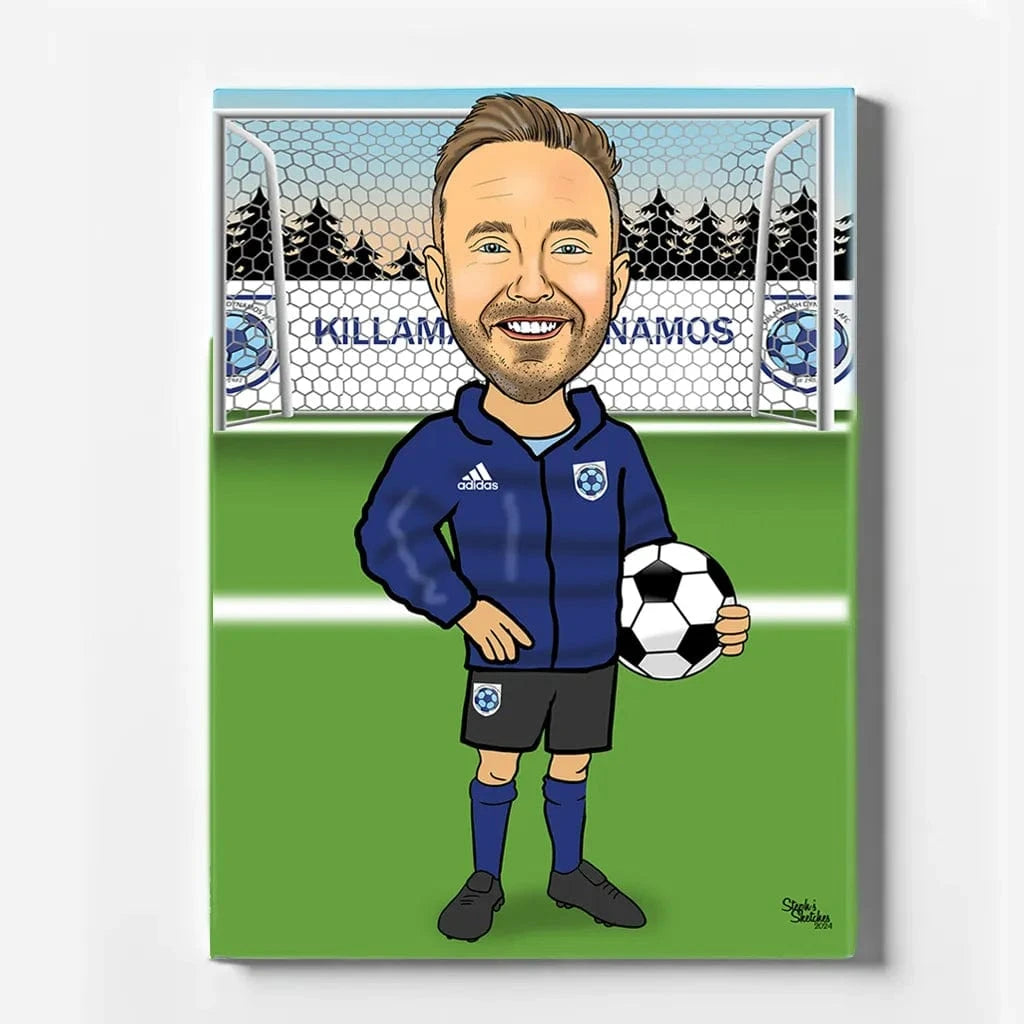 Football Coach Caricature