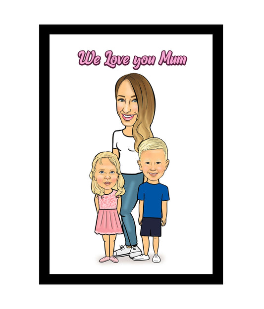 Mother's Day Caricature | Mother Day Caricature | Steph's Sketches