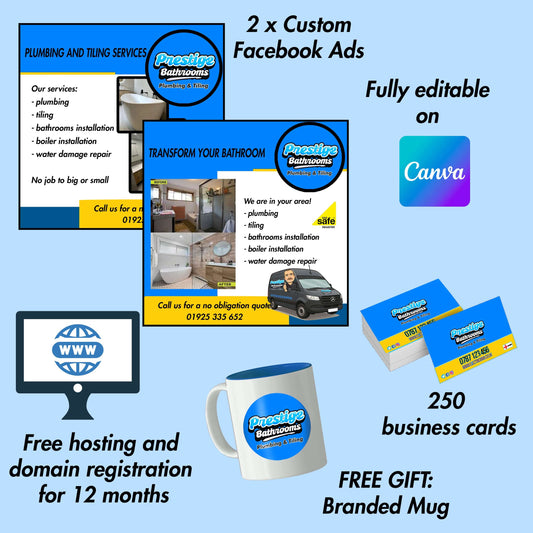 Plumber Pro Power Pack — Website, Logo & Avatar