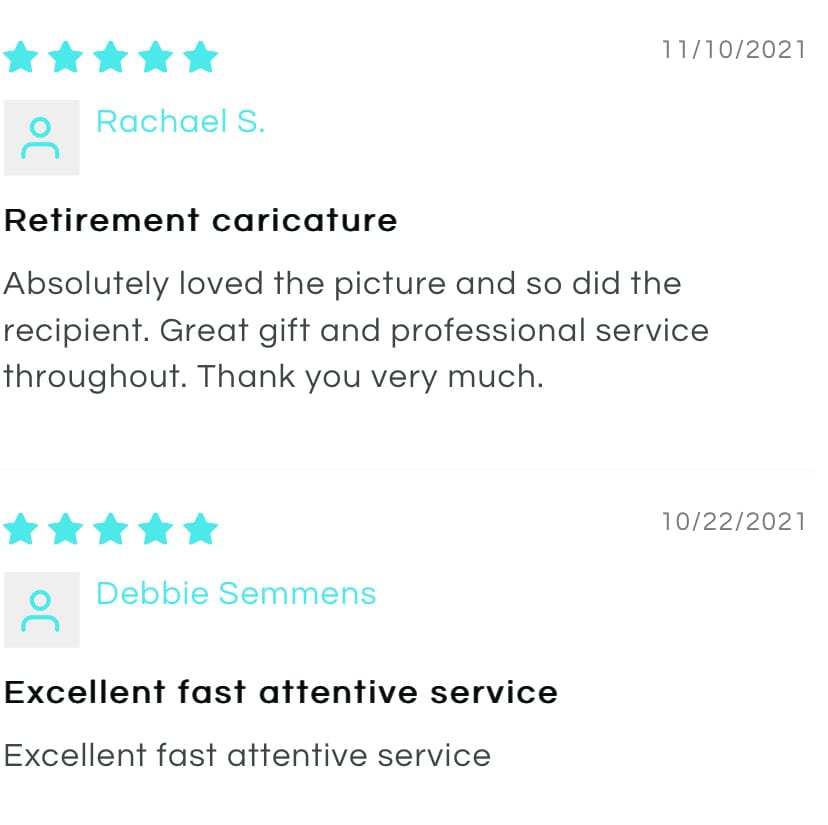 Boss Retirement Caricature | Retirement Caricature | Steph's Sketches