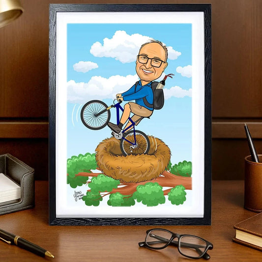 Custom hand drawn gift caricature from photos