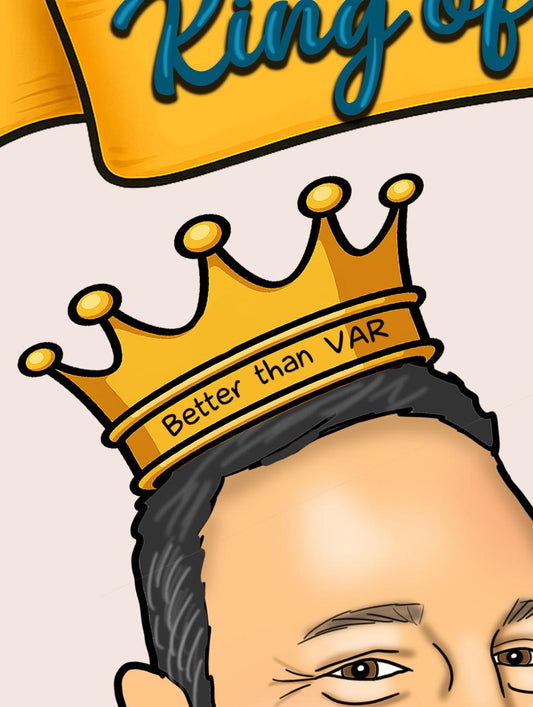 father's Day caricature football gift