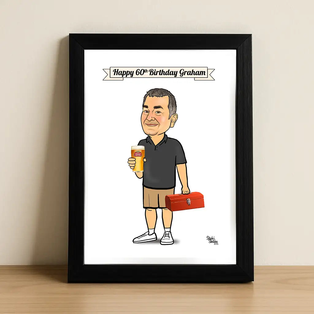 Birthday Boy caricature