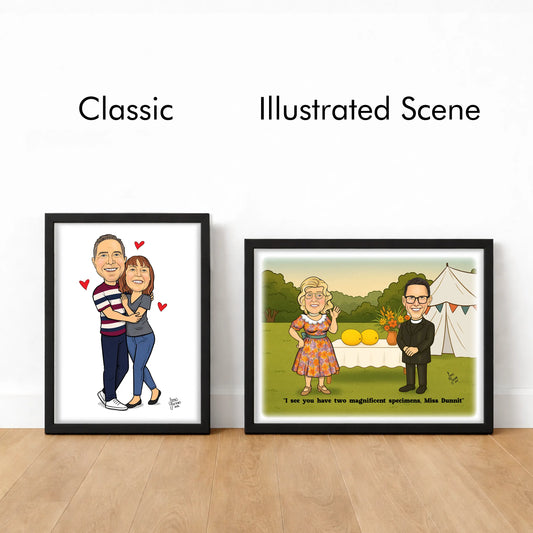 The Custom Caricature (1-4 people)