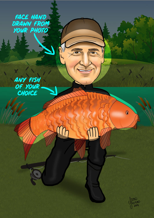Fishing Caricature