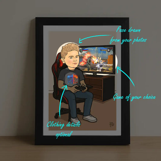 Gamer Caricature