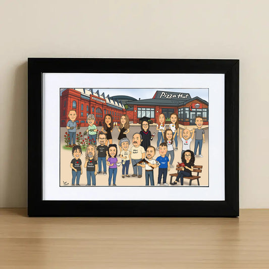 Large Group Caricature