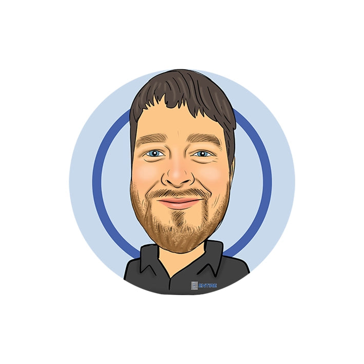 custom caricature headshot for business meet the team