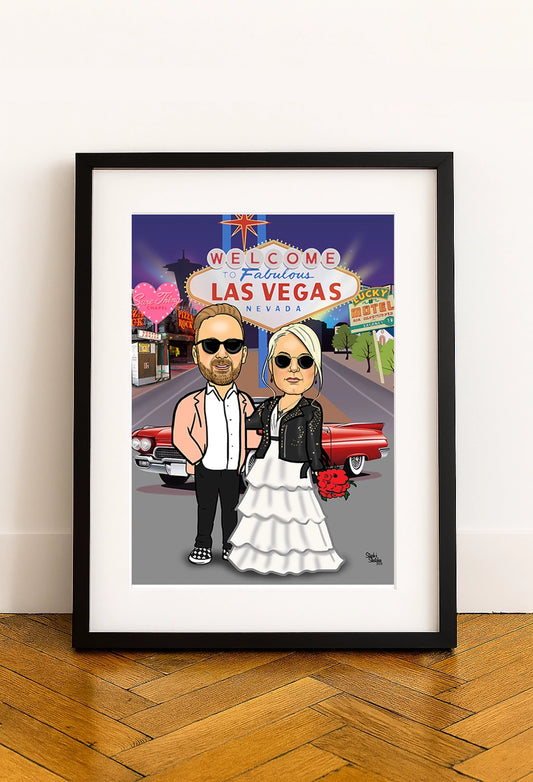 wedding caricature engagement anniversary