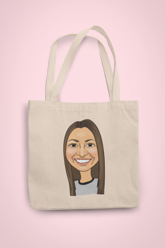 Caricature Tote Bag