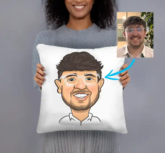 Caricature Face Cushion