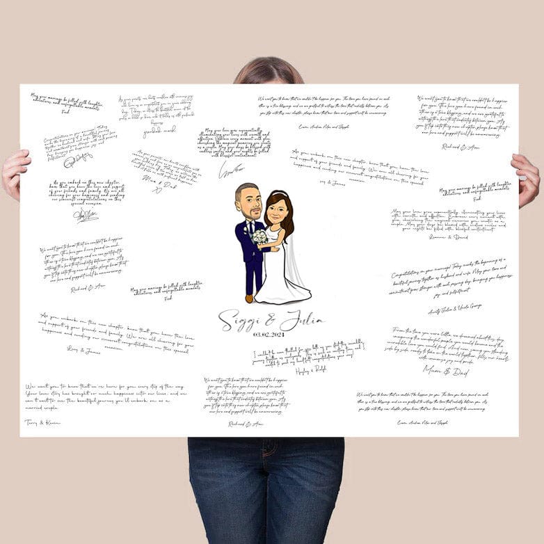 Wedding Couple Signature Board