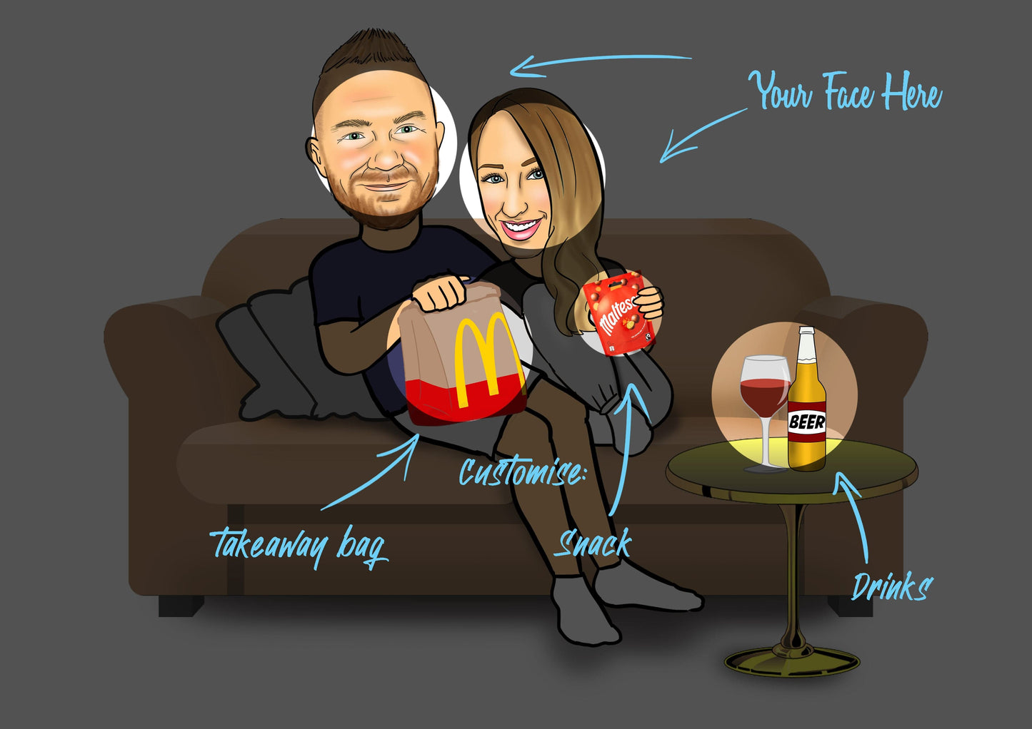 caricature drawing