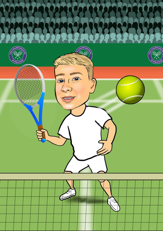 Tennis Caricature