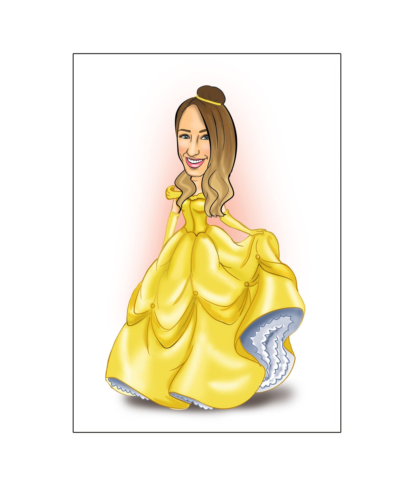 Princess Belle Caricature | Belle Caricature | Steph's Sketches