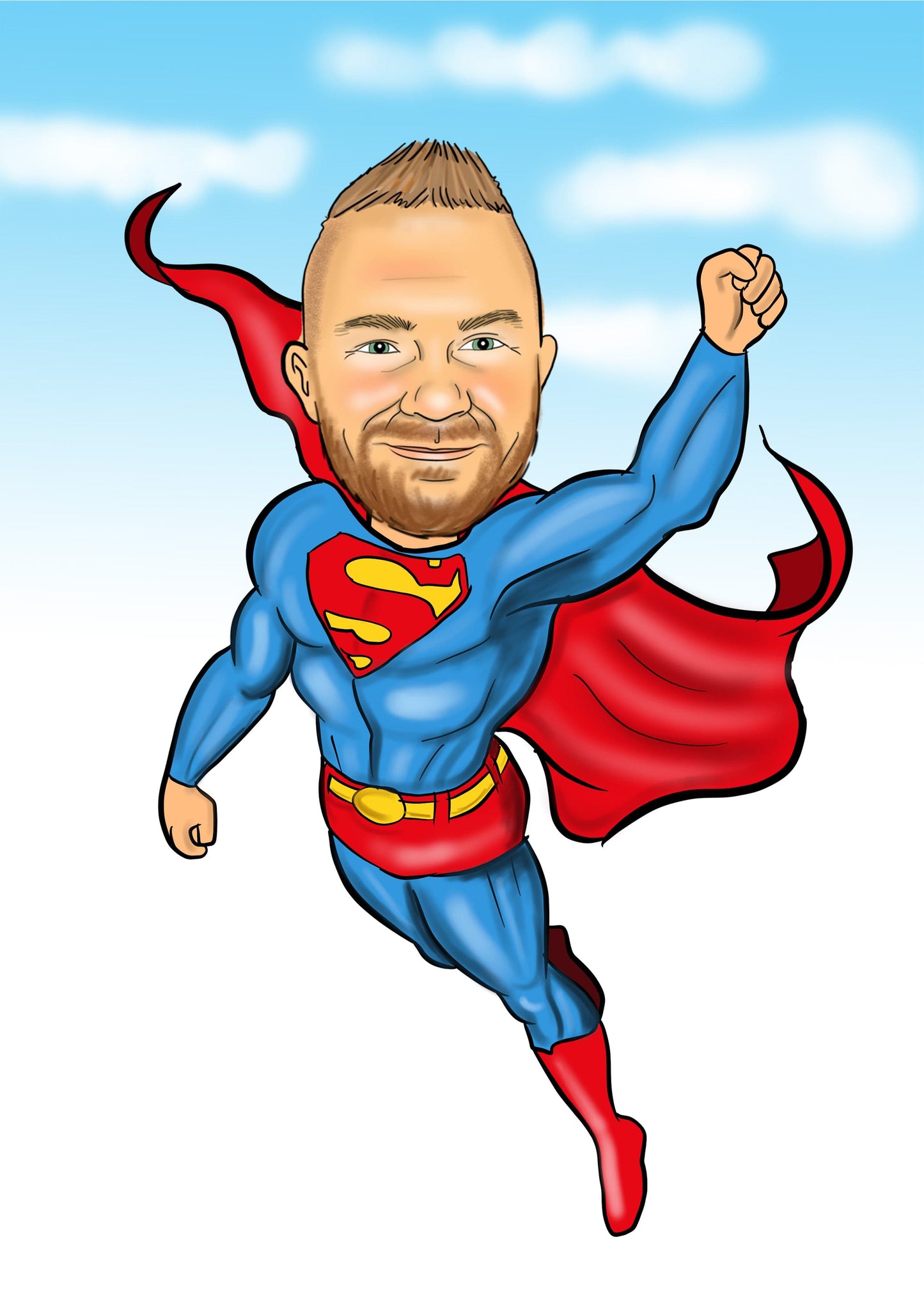 Superman caricature