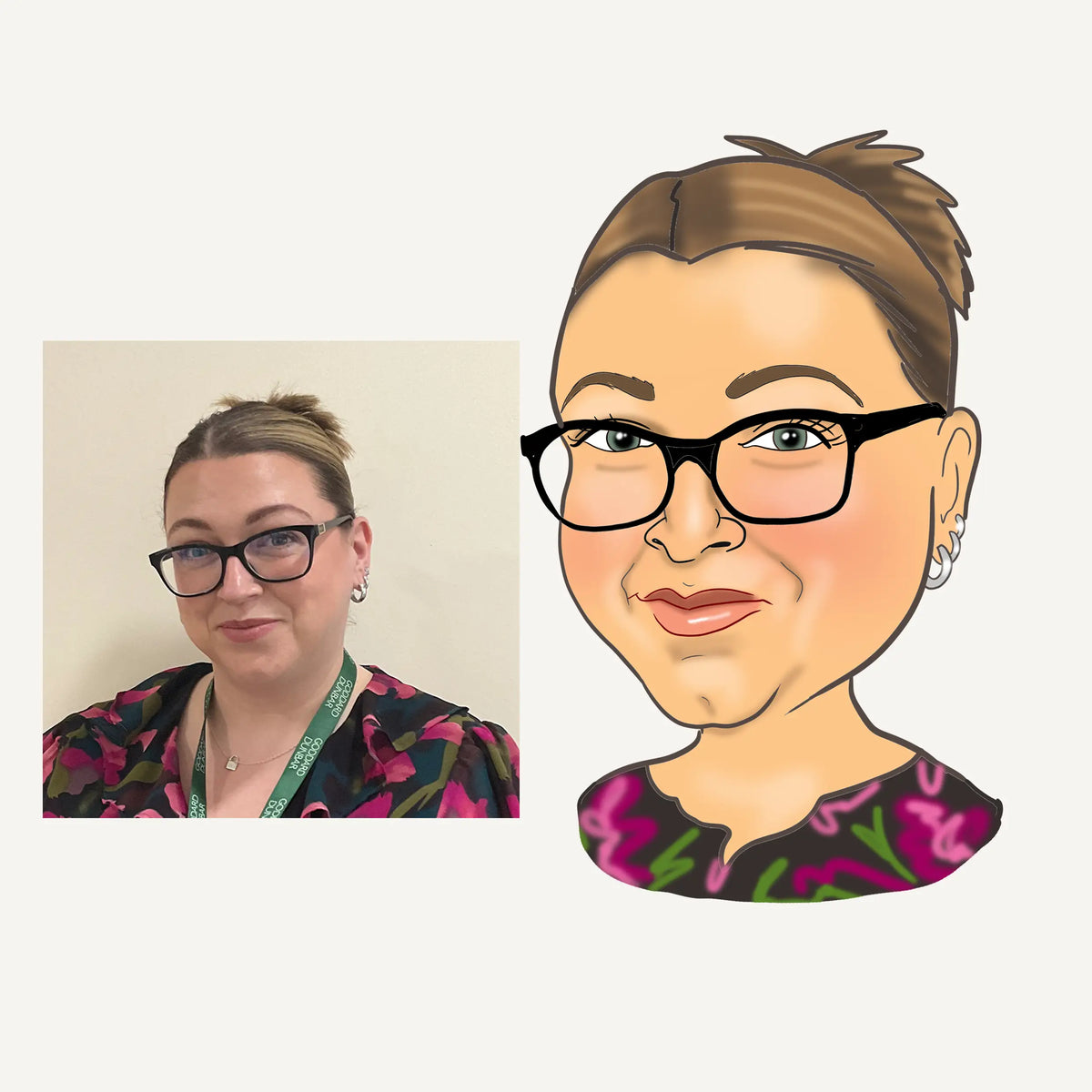 Caricature Headshot (exaggerated style)