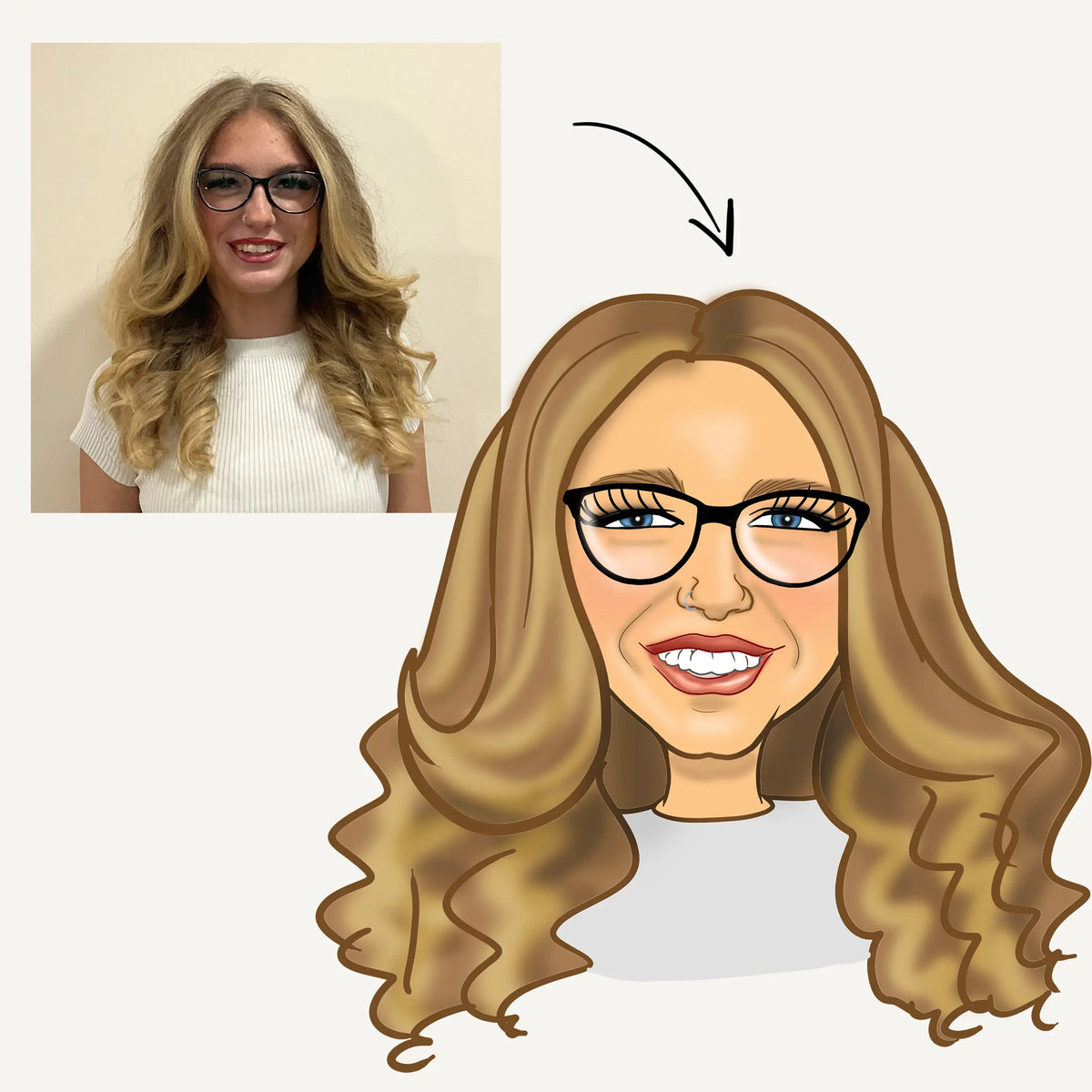 Caricature Headshot (exaggerated style)