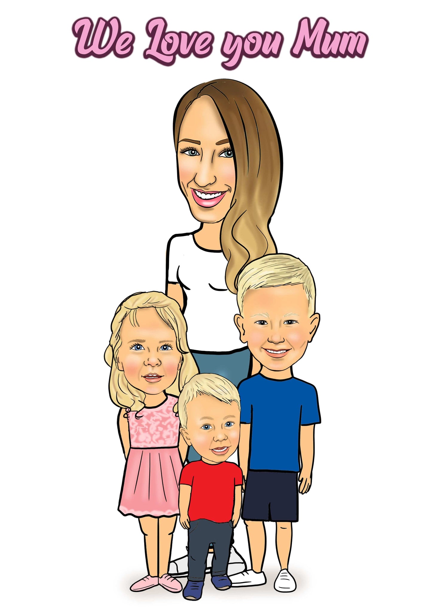 Mother's Day Caricature | Mother Day Caricature | Steph's Sketches