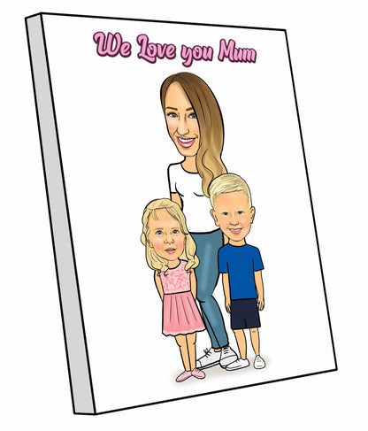 Mother's Day Caricature | Mother Day Caricature | Steph's Sketches