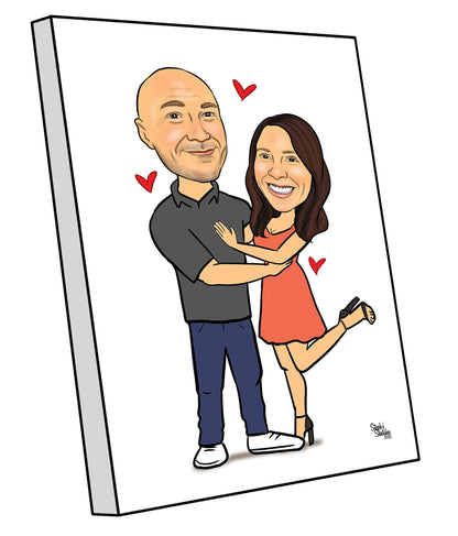 Couple in Love Caricature | Couple Caricature Drawing|Steph's Sketches