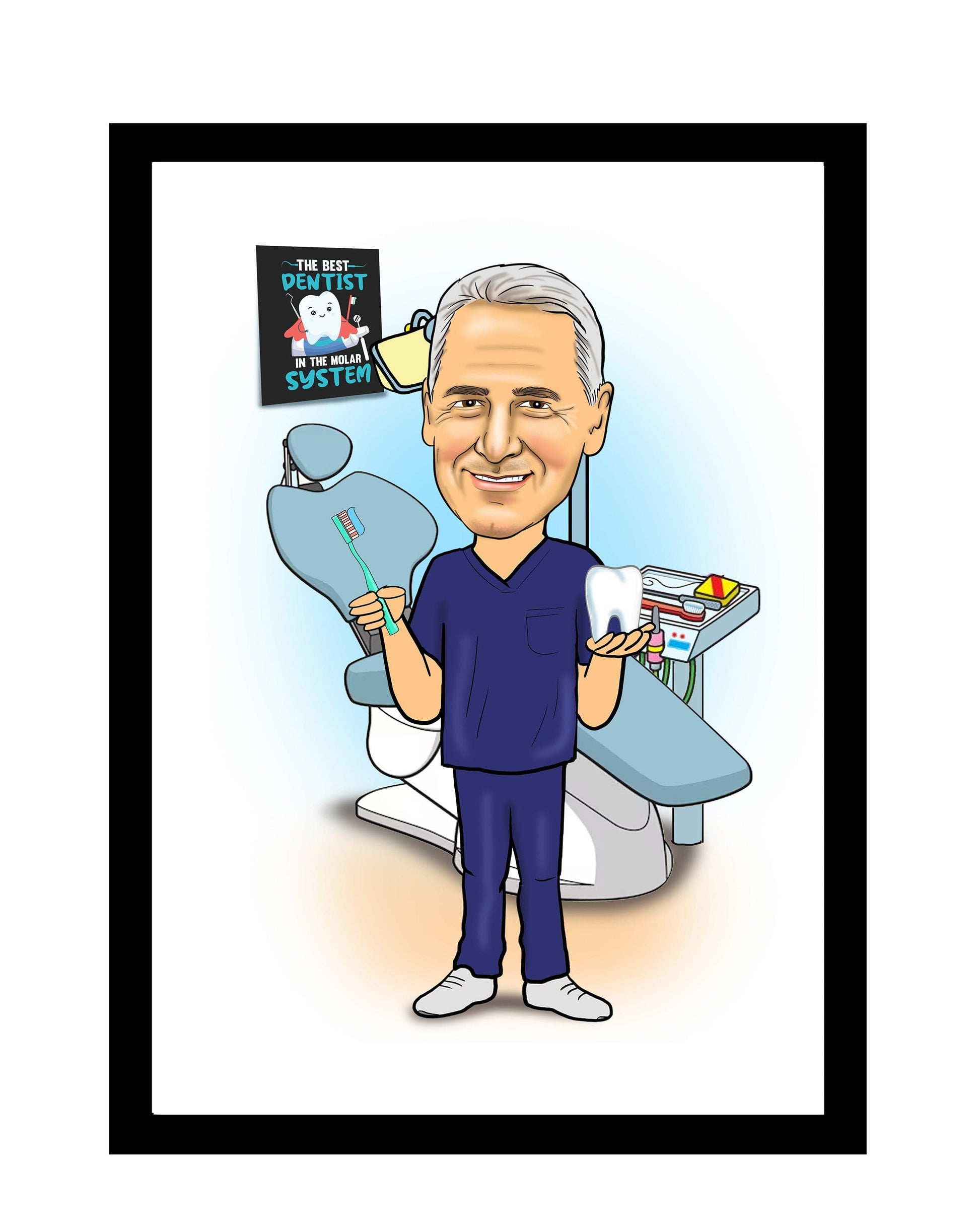 dentist caricature gift