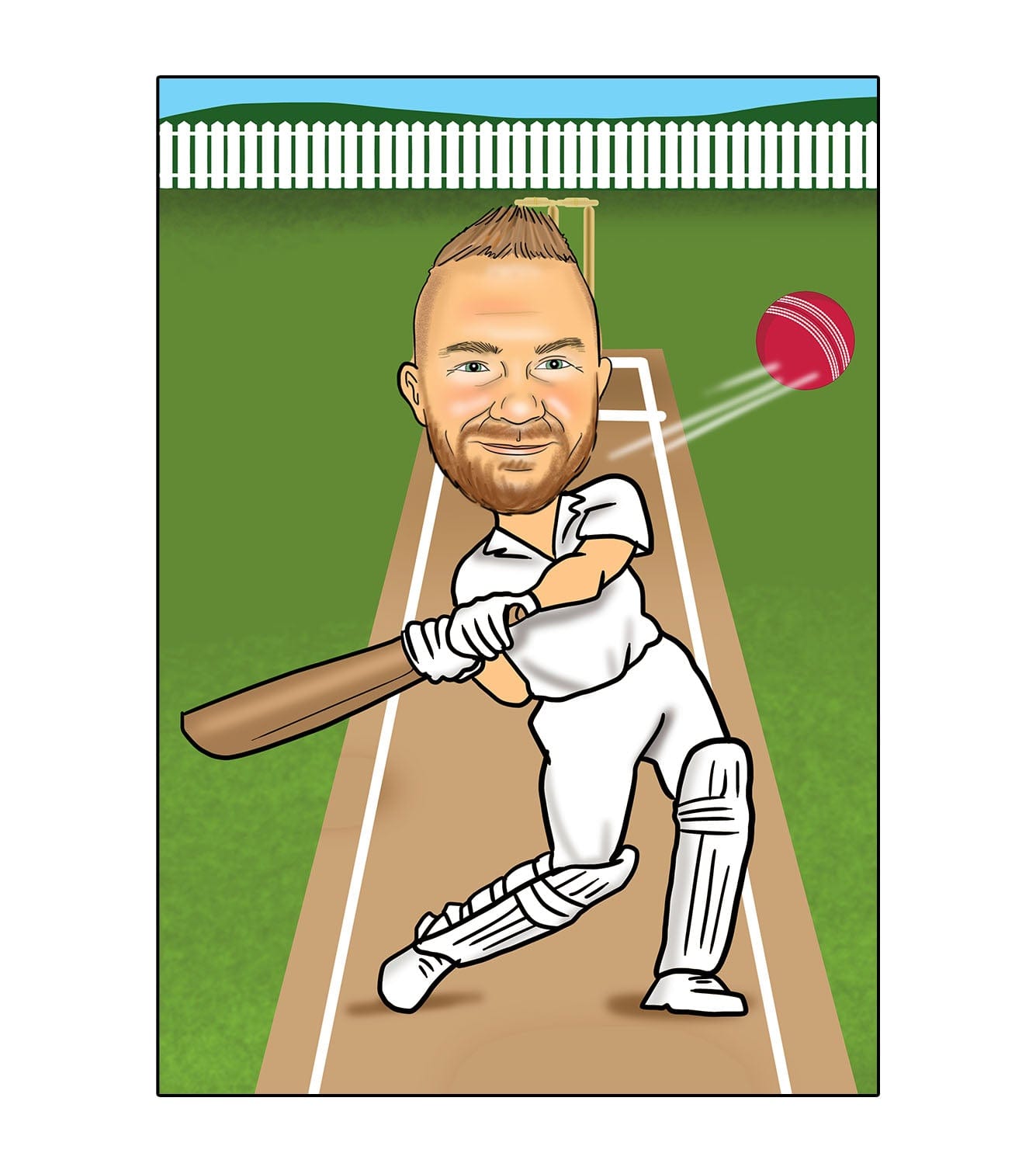 cricket caricature gift