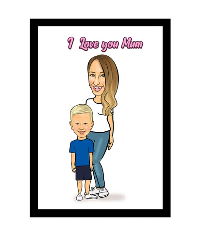 Mother's Day Caricature | Mother Day Caricature | Steph's Sketches