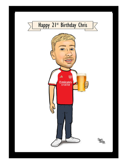 Birthday Boy Caricature | Birthday Caricature | Steph's Sketches