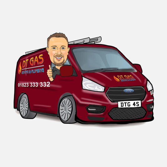 Custom Van Caricature