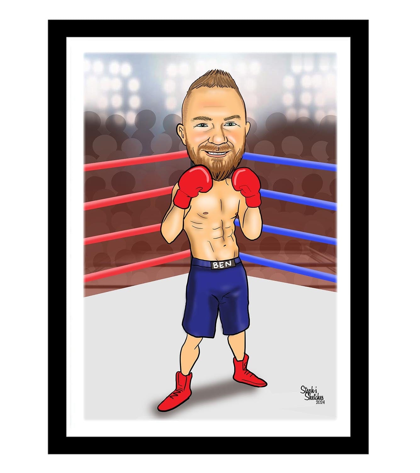 Boxing Caricature Photo | Boxing Caricature | Steph's Sketches