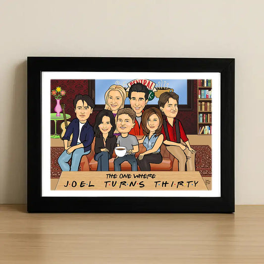 Friends Sofa Caricature