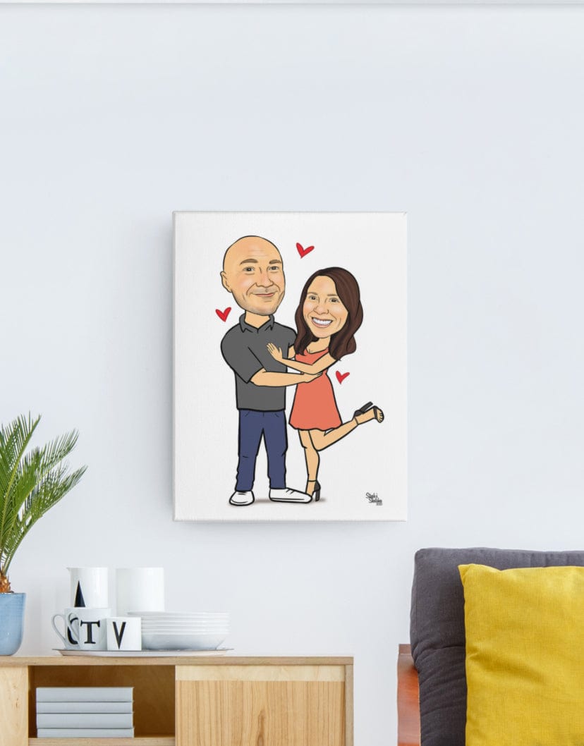 Couple in Love Caricature | Couple Caricature Drawing|Steph's Sketches