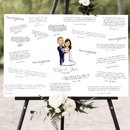 Wedding Couple Signature Board