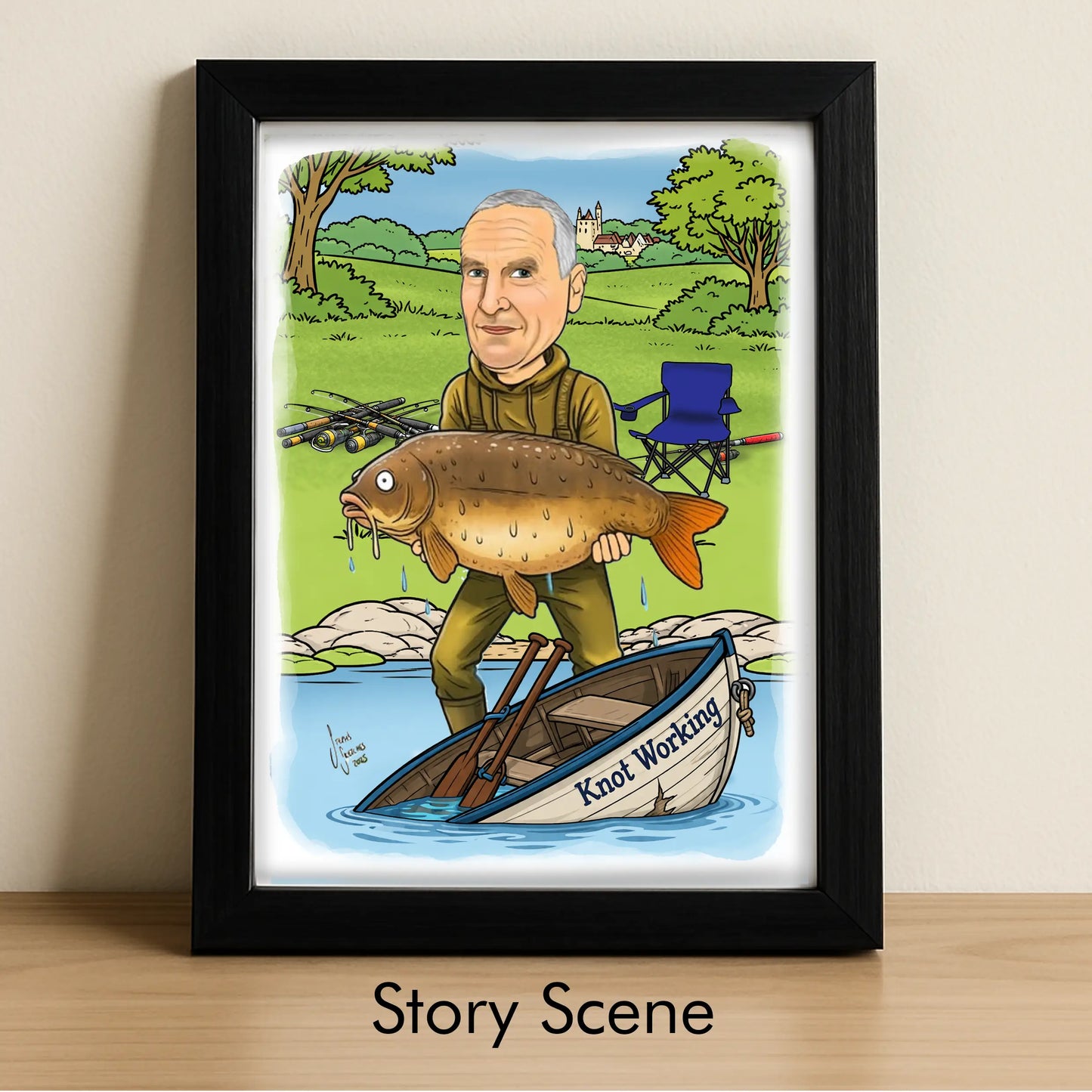 Simple Gift Caricature