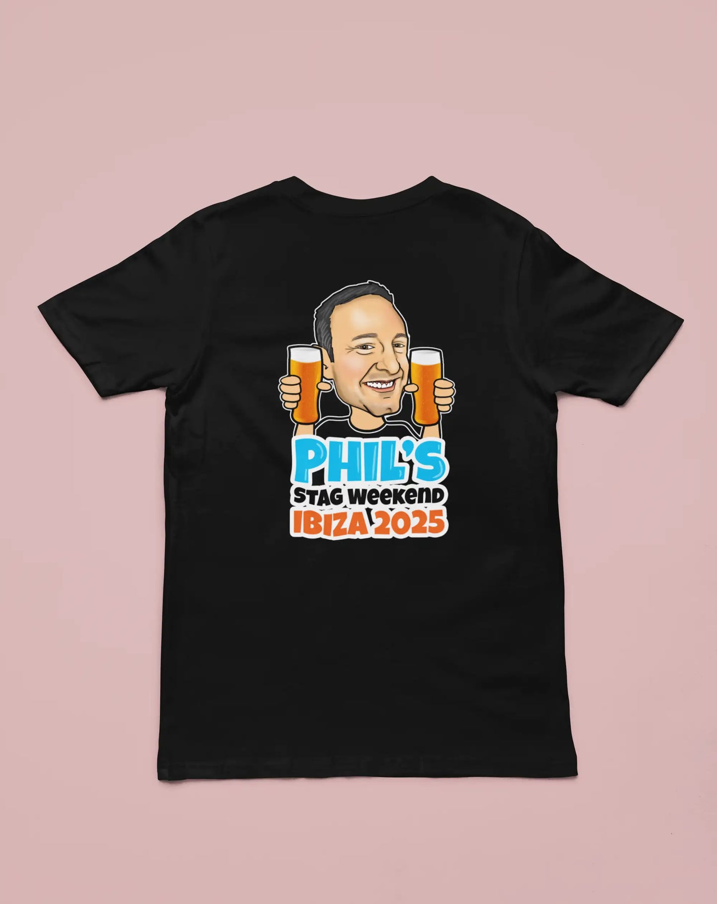 funny stag do shirt caricature cartoon