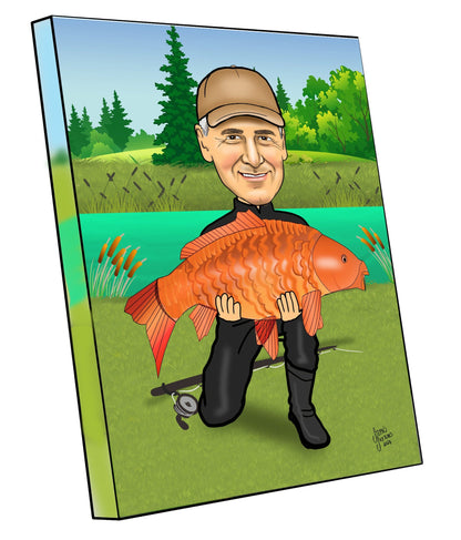 Fishing Caricature