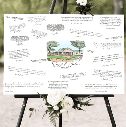 Wedding Venue Signature Board