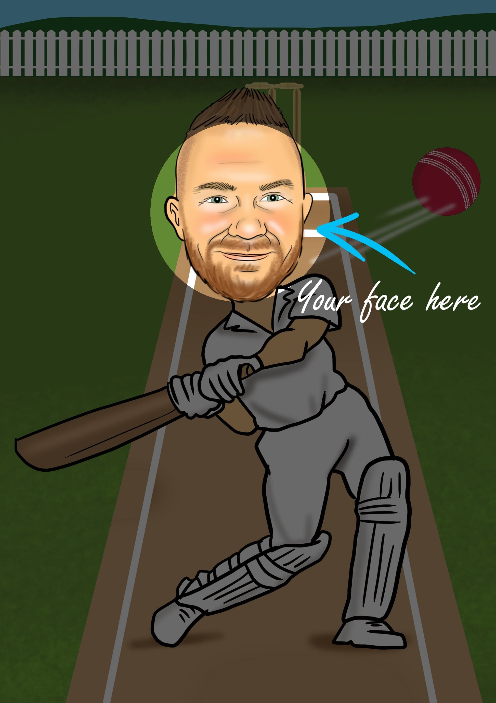 cricket caricature gift