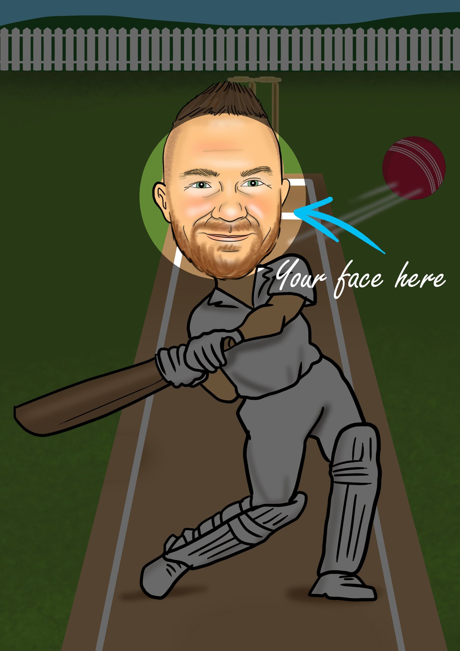 cricket caricature gift