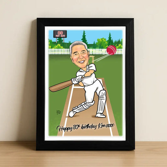Cricketer Caricature