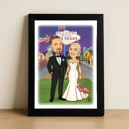 Wedding Couple with Background Setting