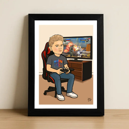 Gamer Caricature
