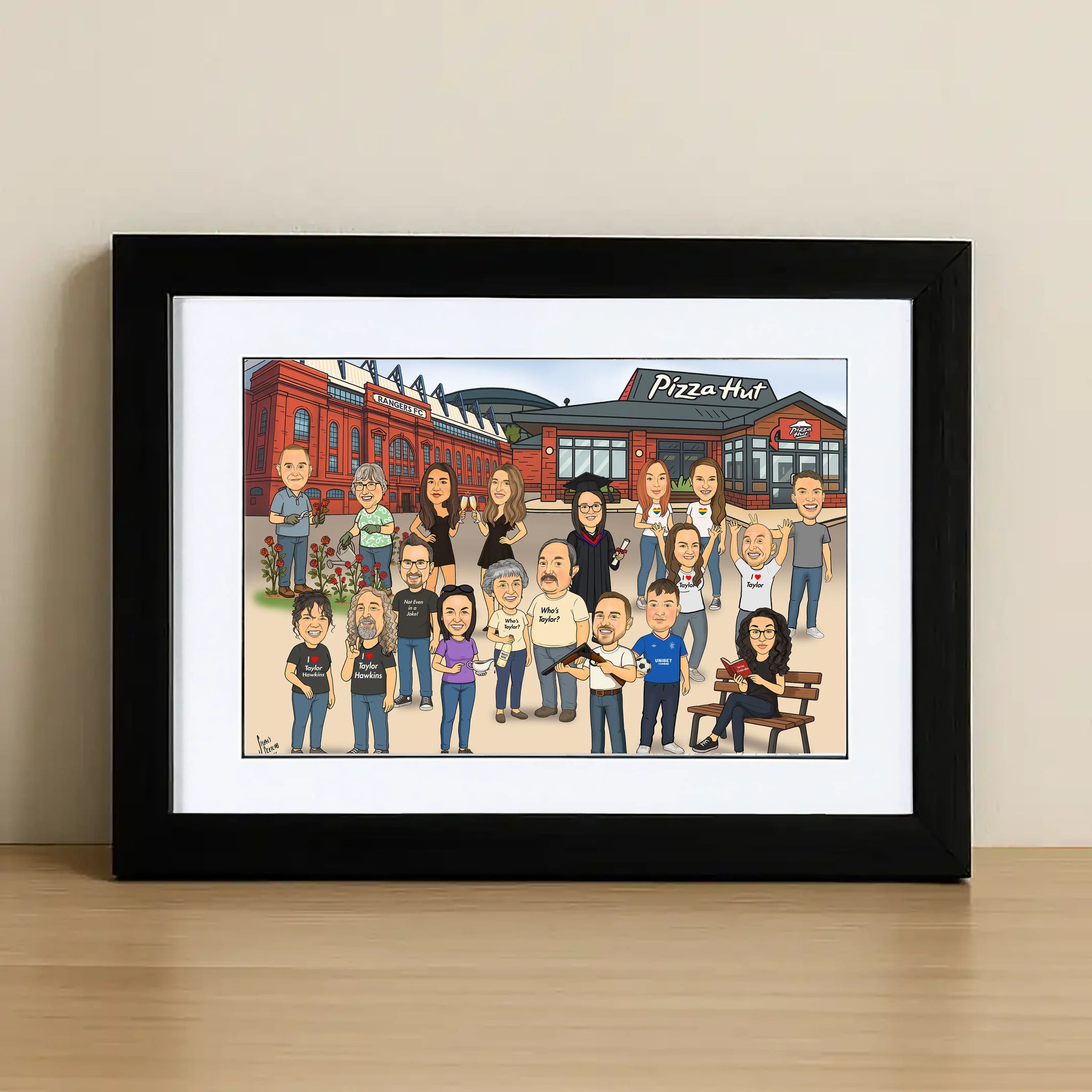 Large Group Caricature