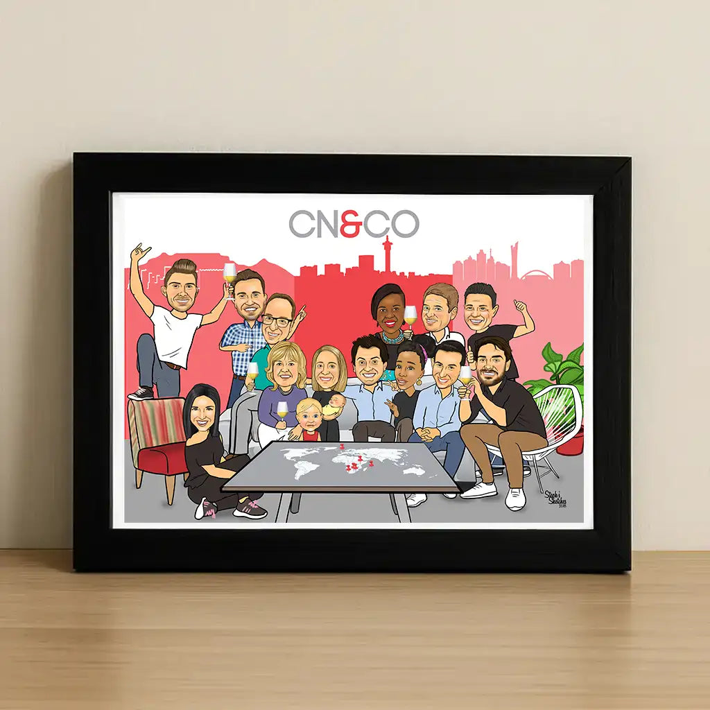 Large Group Caricature