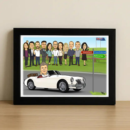 Large Group Caricature