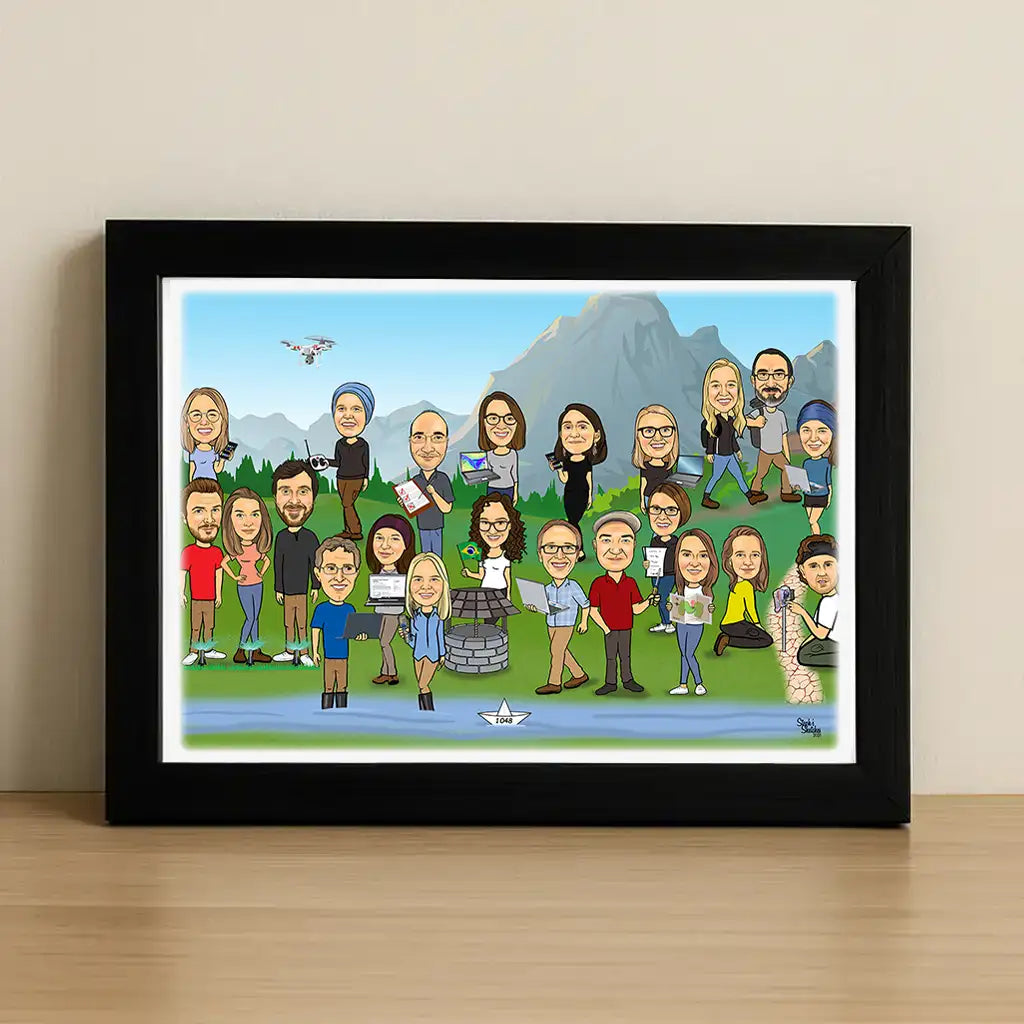 Large Group Caricature