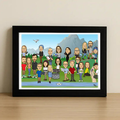 Large Group Caricature
